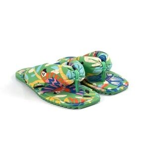 FARM Rio Vibrant Green and Blue Sandals